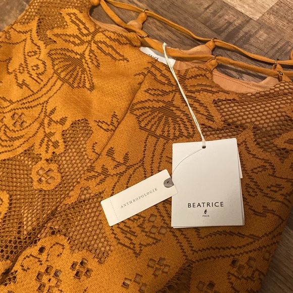 Beatrice Anthropologie Pants Pantalone Tessuto Soleil Size 8 - Picture 5 of 9